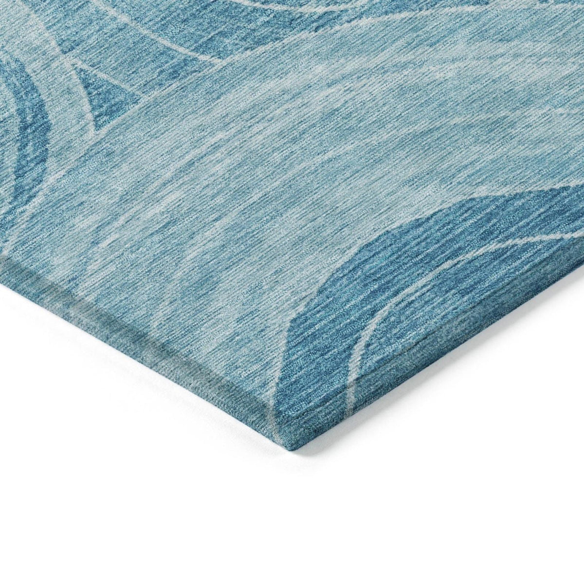 Jaelain Denim Washable Indoor-Outdoor Rug