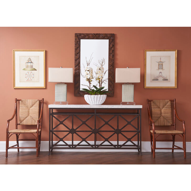 Chelsea House Huntington Rectangular Linen Shade Table Lamp