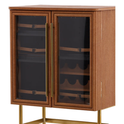 Furniture Classics Caldwell Two Glass Doors Bar Cabinet