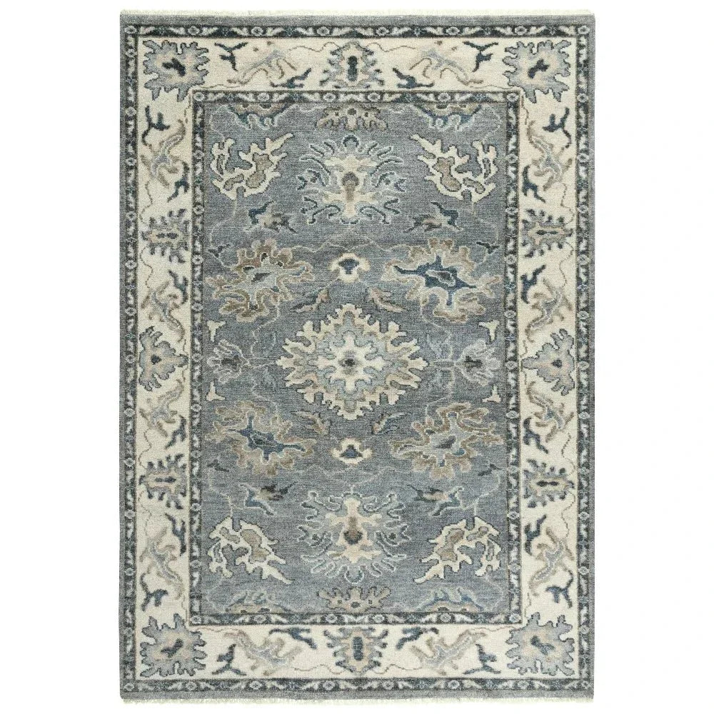Clit Floral Gray Large Area Rugs For Living Room