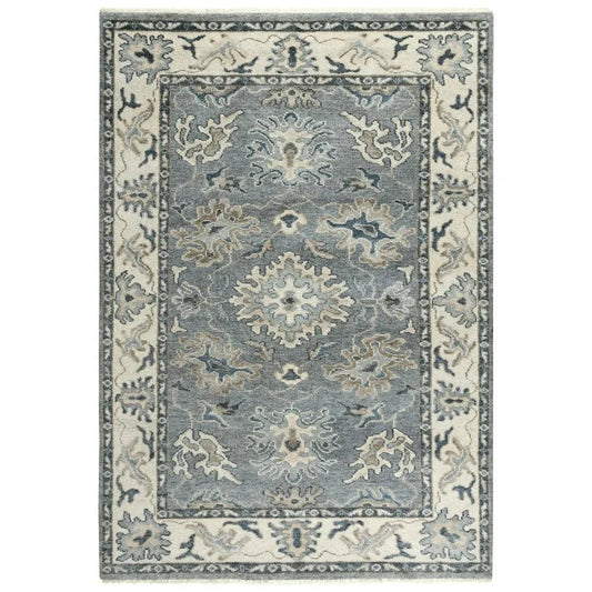 Clit Floral Gray Large Area Rugs For Living Room