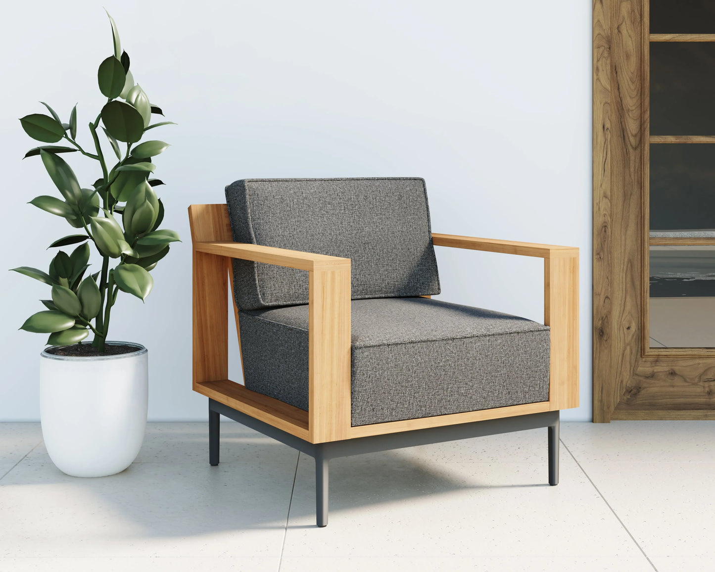 Cagliari Fabric Outdoor Armchair