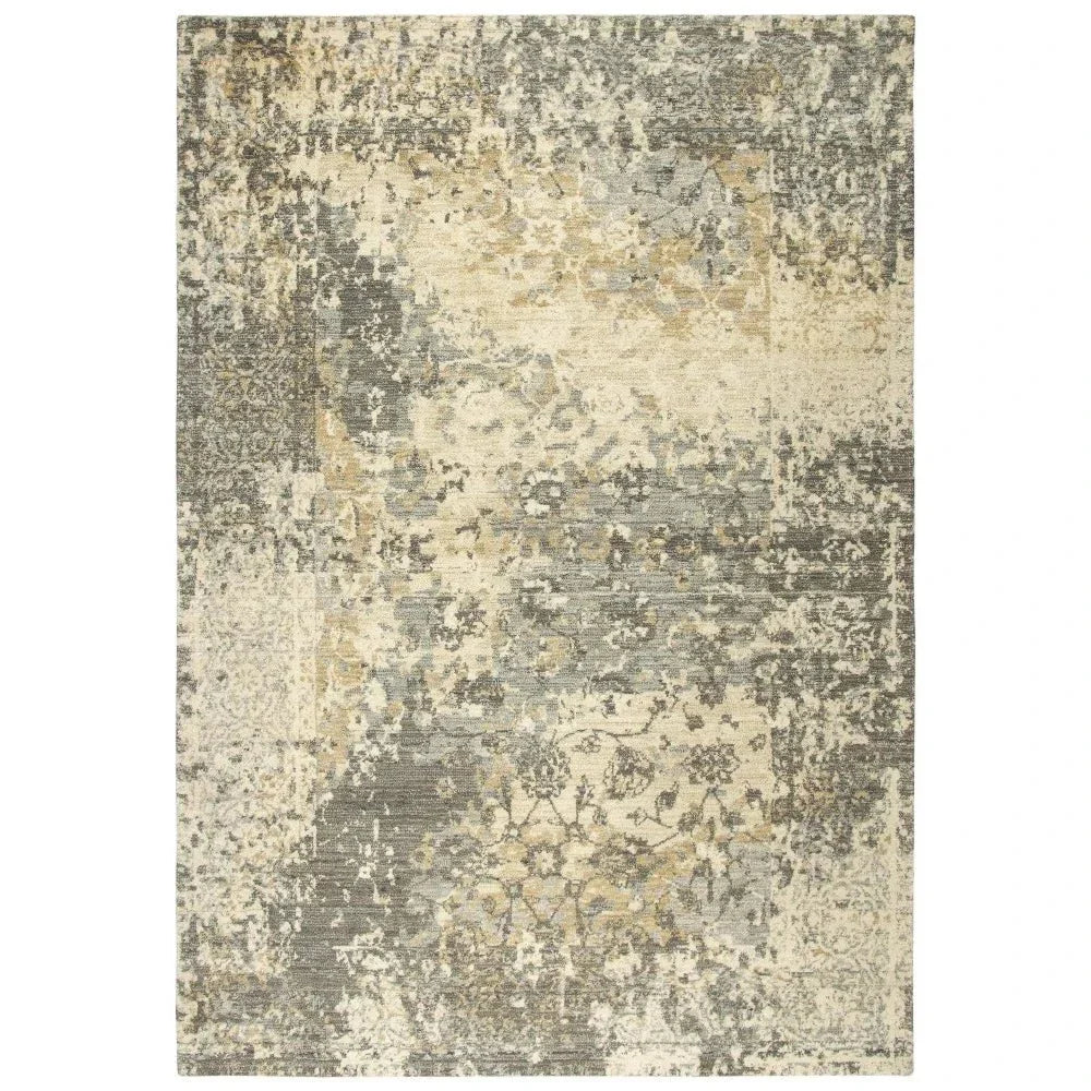 Clim Floral Beige Large Area Rugs For Living Room