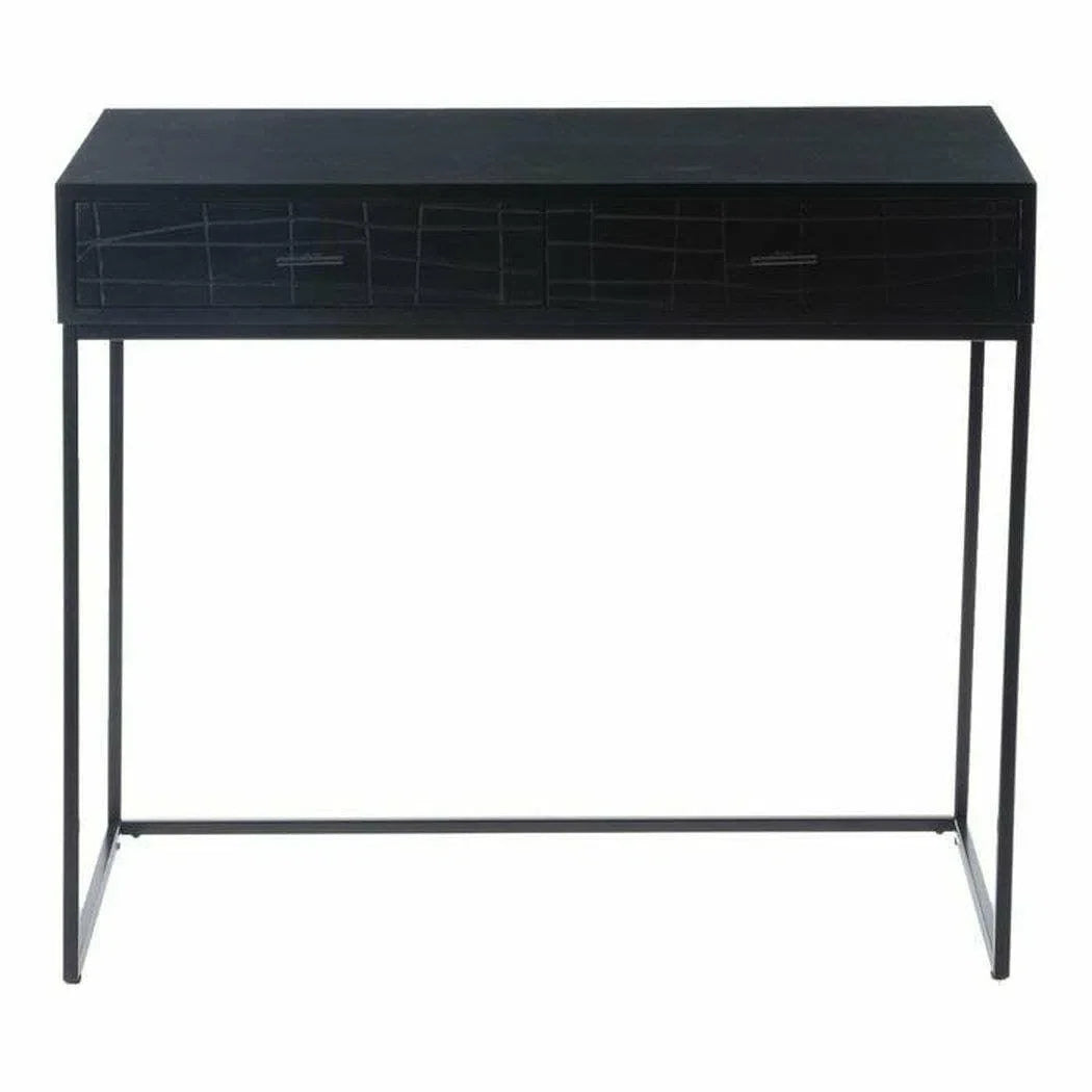 35.5 Inch Desk Black Contemporary Home Office Desks LOOMLAN By Moe's Home