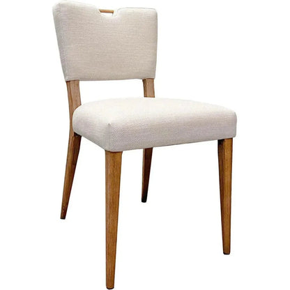 Luella Cream Linen Dining Chair 2PC Set Floating Back