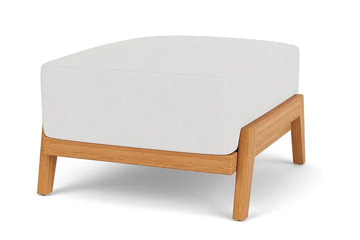 Alpine Teak Wooden Rectangular Outdoor Ottoman