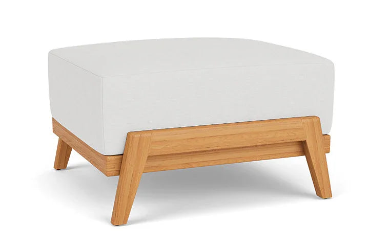 Alpine Teak Wooden Rectangular Outdoor Ottoman