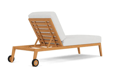 Alpine Teak Wooden Outdoor Pool Chaise