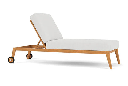 Alpine Teak Wooden Outdoor Pool Chaise