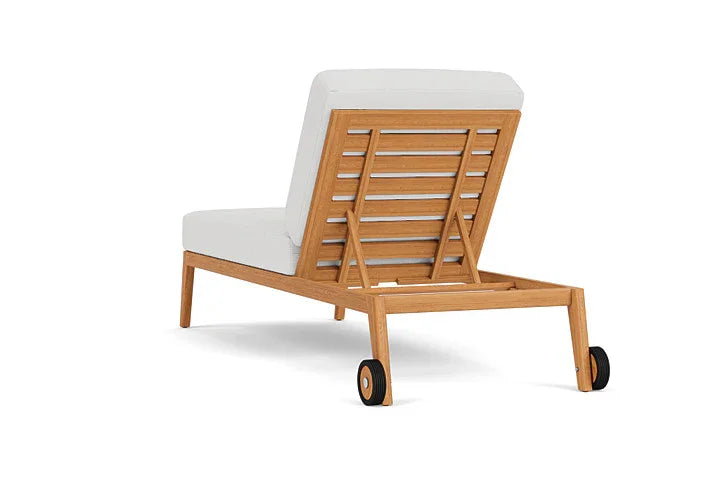 Alpine Teak Wooden Outdoor Pool Chaise
