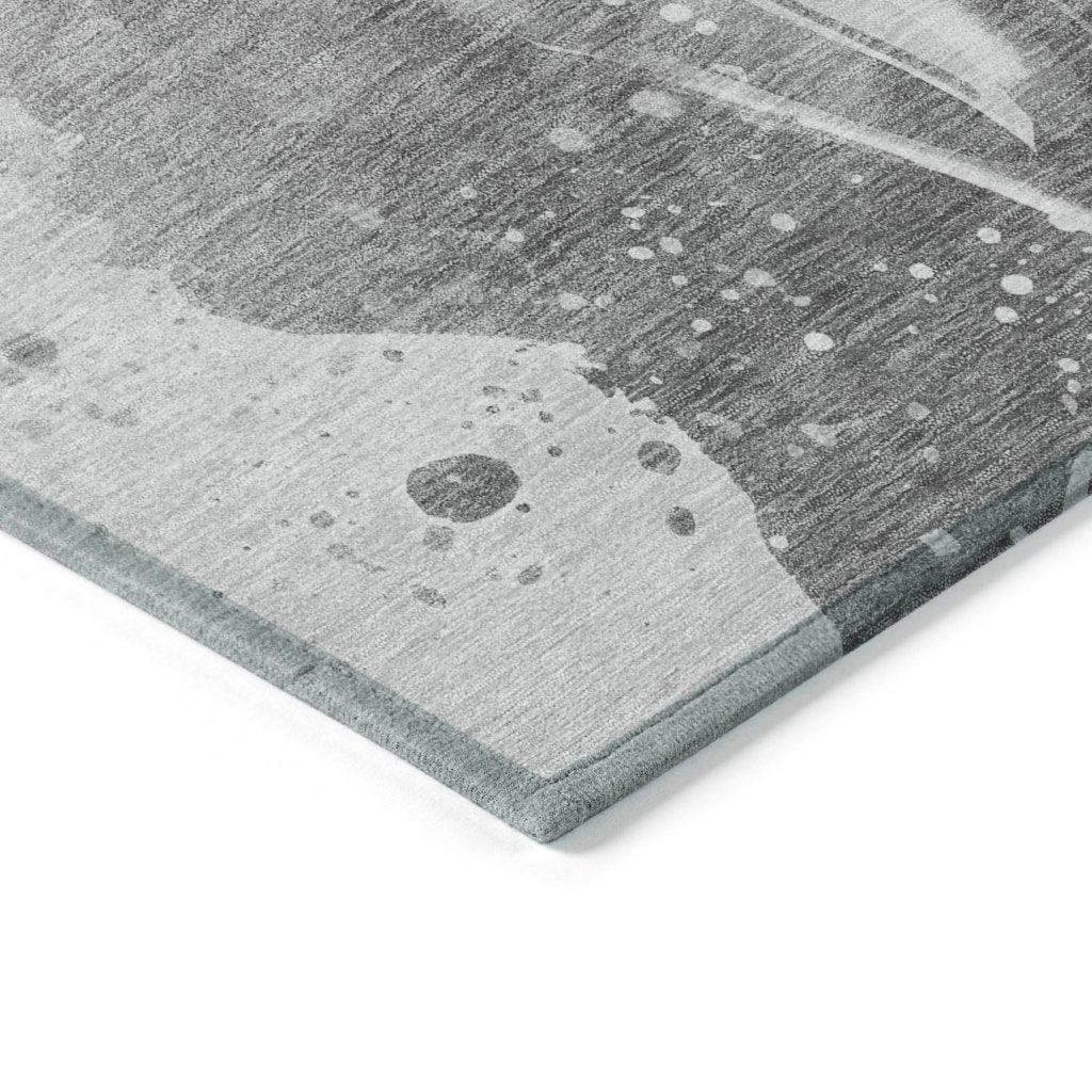 Serenza Gray Washable Indoor - Outdoor Rug - LOOMLAN - LOOMLAN Rugs - Outdoor Rugs