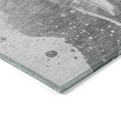 Serenza Gray Washable Indoor - Outdoor Rug - LOOMLAN - LOOMLAN Rugs - Outdoor Rugs