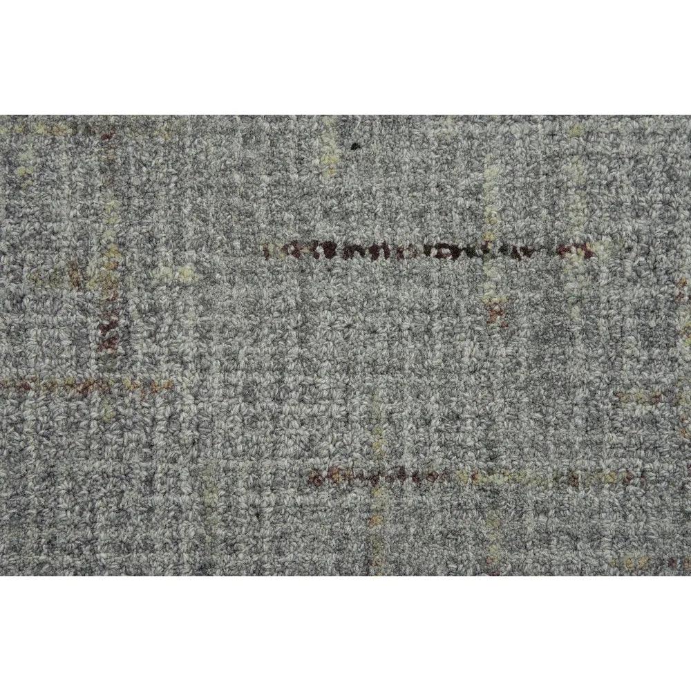 Daps Checkered Gray Area Rugs For Living Room -- gray