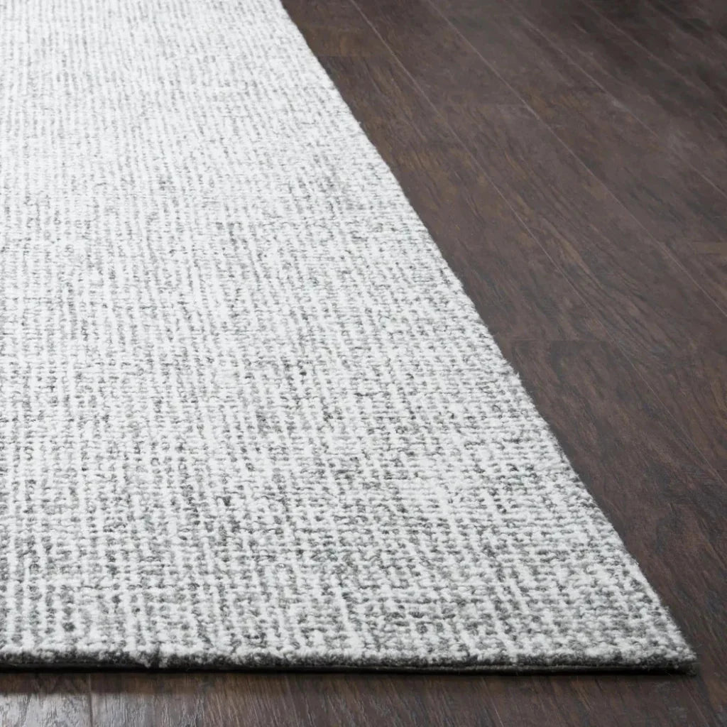Ceto Gray Round Area Rugs For Dining Room -- gray