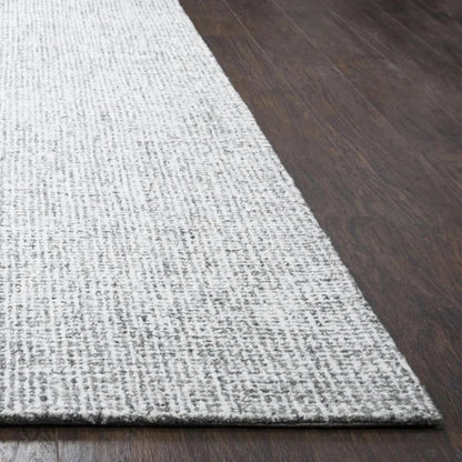Ceto Gray Round Area Rugs For Dining Room -- gray