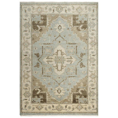 Aili Border Gray Large Area Rugs For Living Room