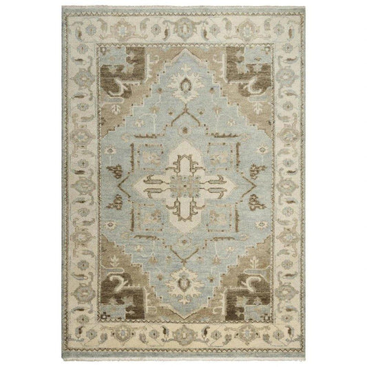 LOOMLAN Aili Border Gray Large Area Rugs