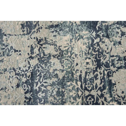 Boul Abstract Blue Kitchen Hallway Runner Rug - LOOMLAN - LOOMLAN - Area Rugs