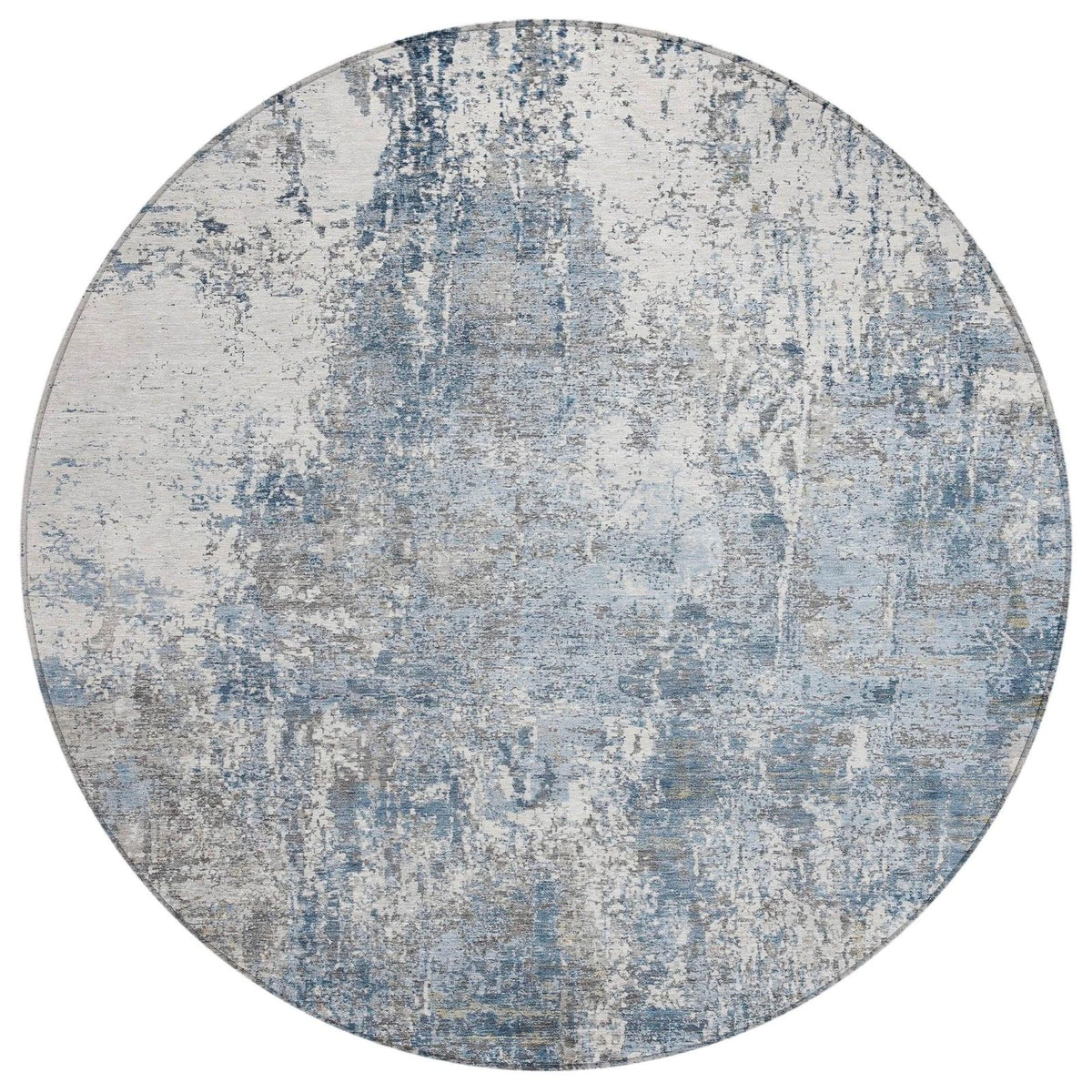Kaelion Blue Washable Indoor-Outdoor Rug
