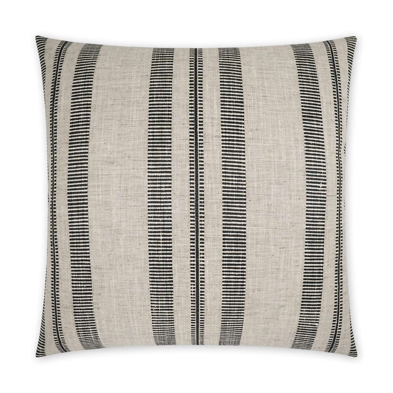 D.V. Kap Double Issue Handmade Black Throw Pillow