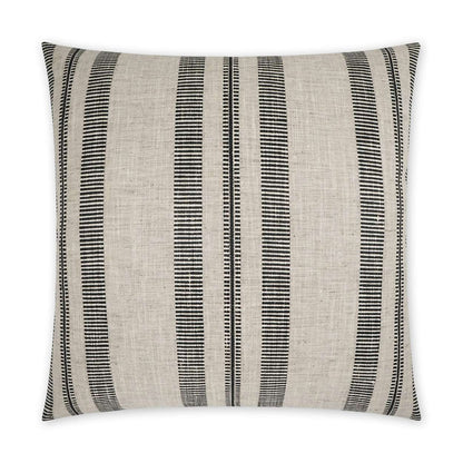 D.V. Kap Double Issue Handmade Black Throw Pillow