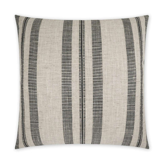 D.V. Kap Double Issue Handmade Black Throw Pillow