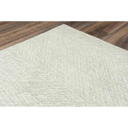 Cafi Chevron Light Gray Area Rugs For Living Room -- gray