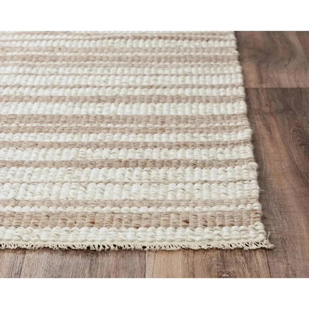 Coch Stripe Beige Area Rugs For Living Room - LOOMLAN - LOOMLAN - Area Rugs