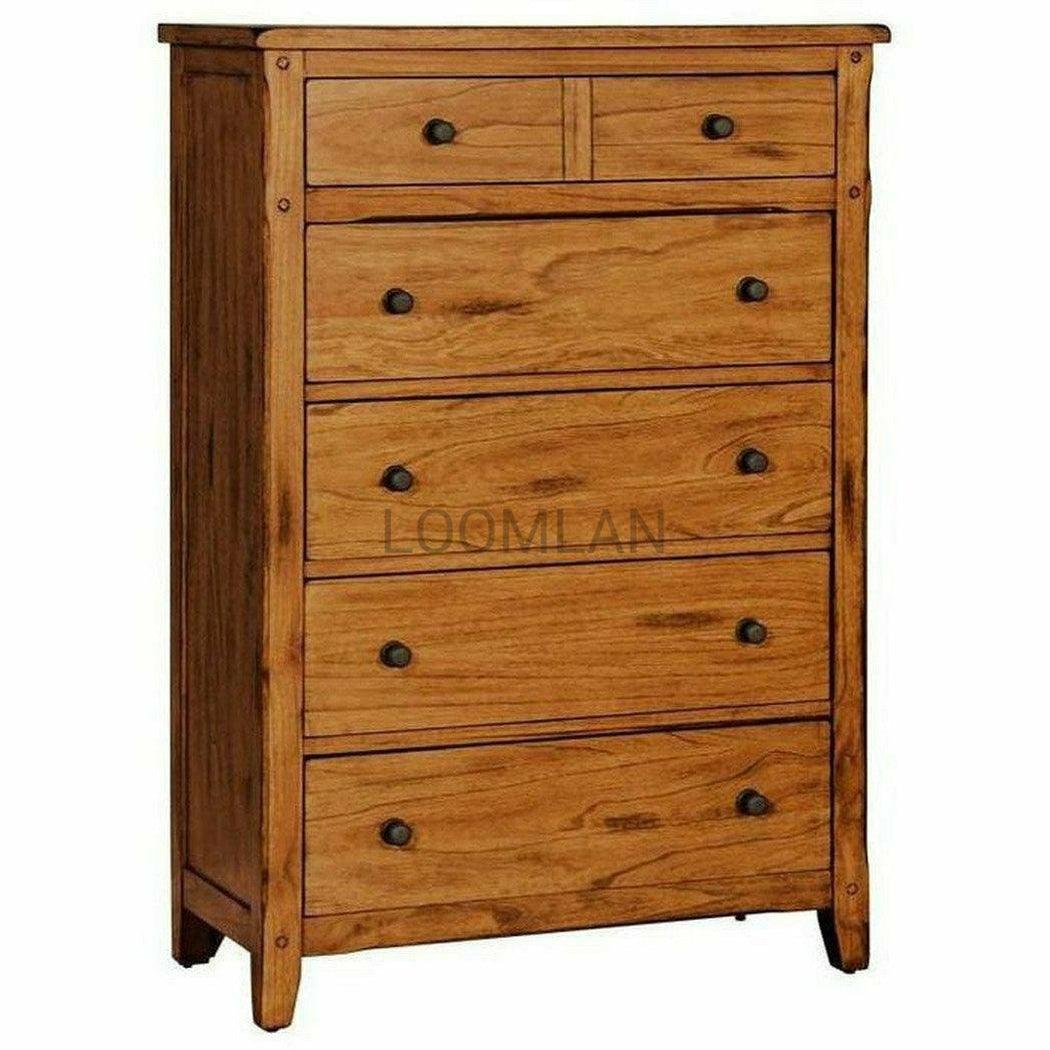 37x55" Rustic Chest of Drawers for Small Bedroom Chests Sideboards and Things By Sunny D