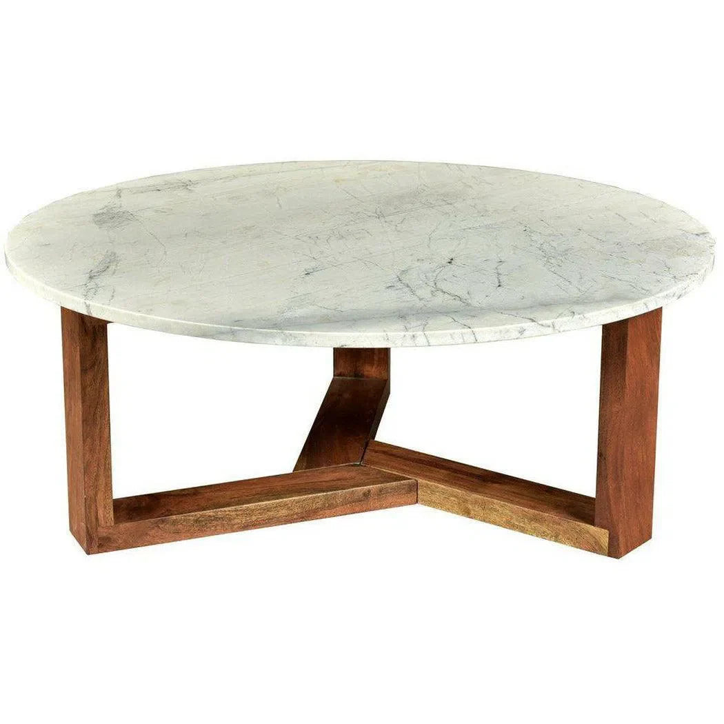 38 Inch Coffee Table Brown White Scandinavian Coffee Tables LOOMLAN By Moe's Home