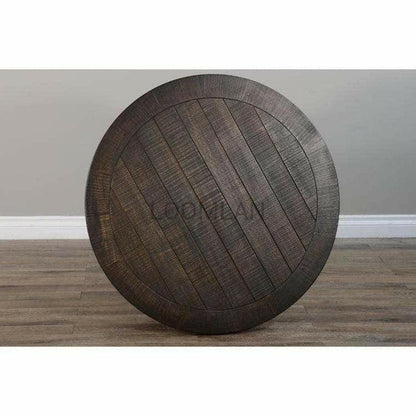 38" Round Dark Brown Cocktail Coffee Table with Storage Shelf Coffee Tables Sideboards and Things By Sunny D