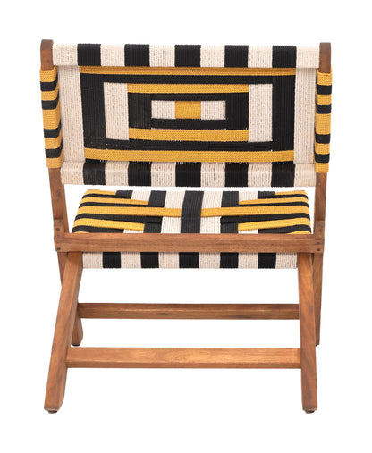 Zuo Modern Sunbeam Wood Multicolor Lounge Chair