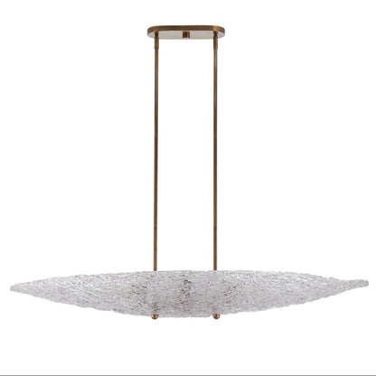 Frost Oval Textured Glass Chandelier