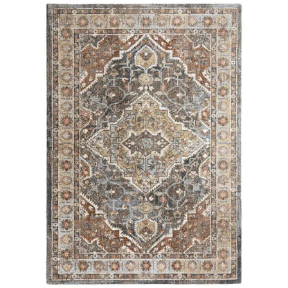 Burk Medallion Dark Rust Large Area Rugs