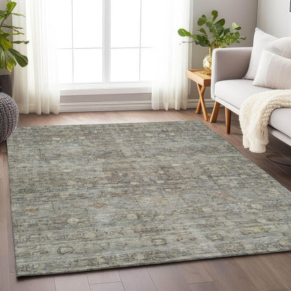 Kaelora Brown Washable Indoor-Outdoor Rug -- brown