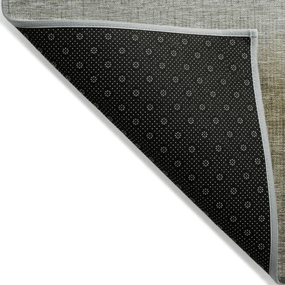 Haelor Gray Washable Indoor-Outdoor Rug