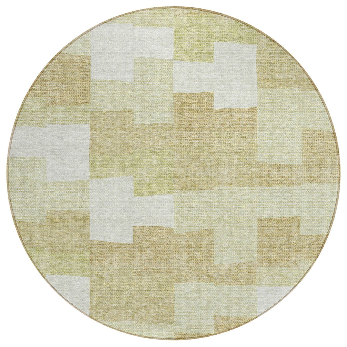 Flowing Harmony Beige Washable Indoor-Outdoor Rug