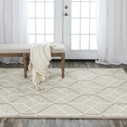Aqsa Geometric Brown Living Room Rug -- brown
