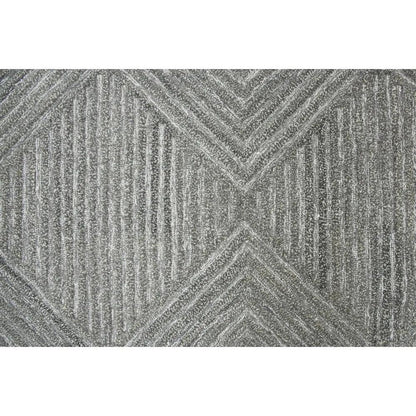 Cito Geometric Gray Large Area Rugs For Living Room -- gray