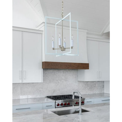 Wildwood Bayberry Hanging Clean White Finish Chandelier