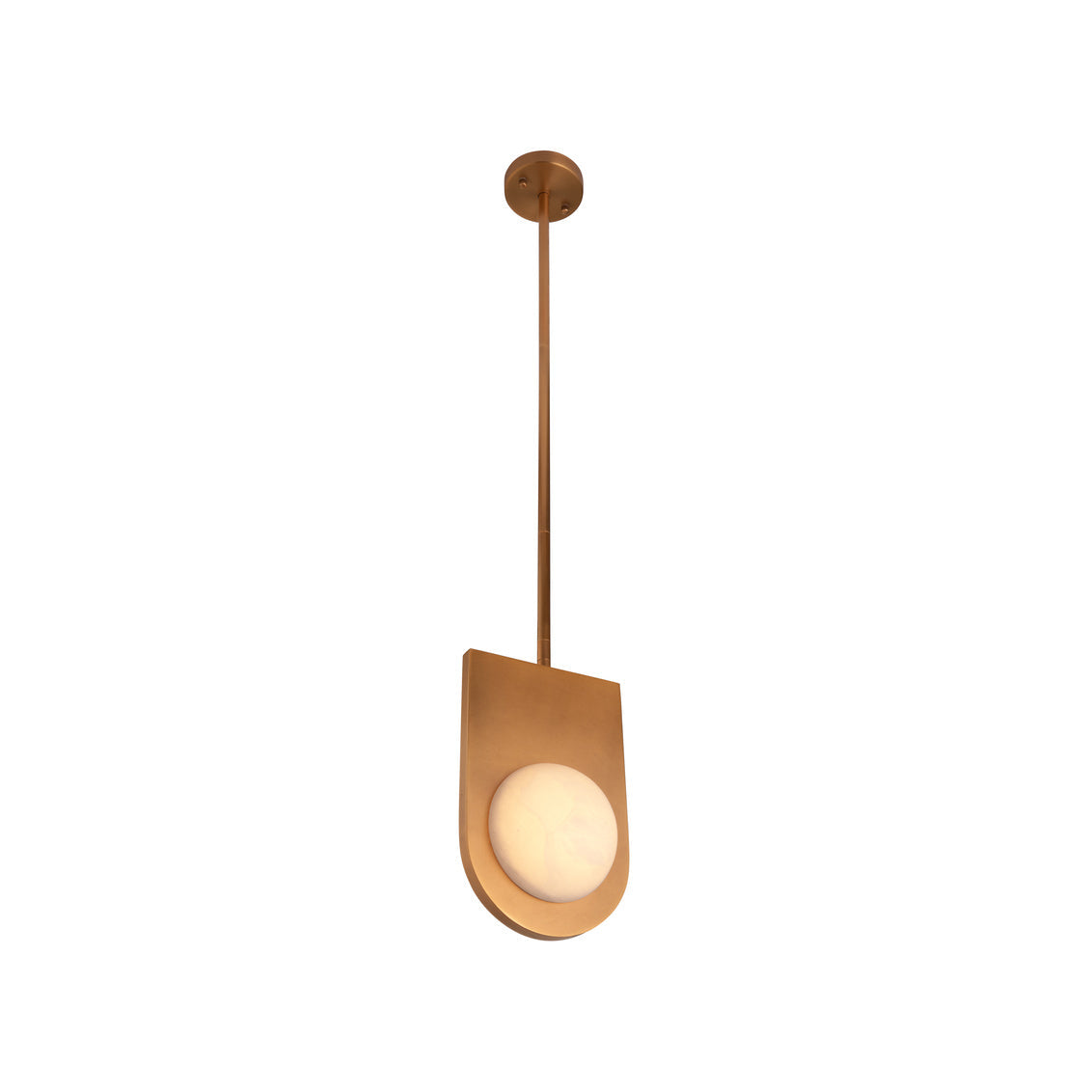 Wildwood Orin Antique Brass Finish Modern Pendant