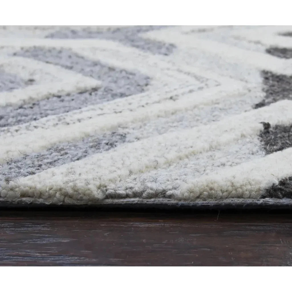 Clap Geometric Gray Large Area Rugs For Living Room - LOOMLAN - LOOMLAN - Area Rugs