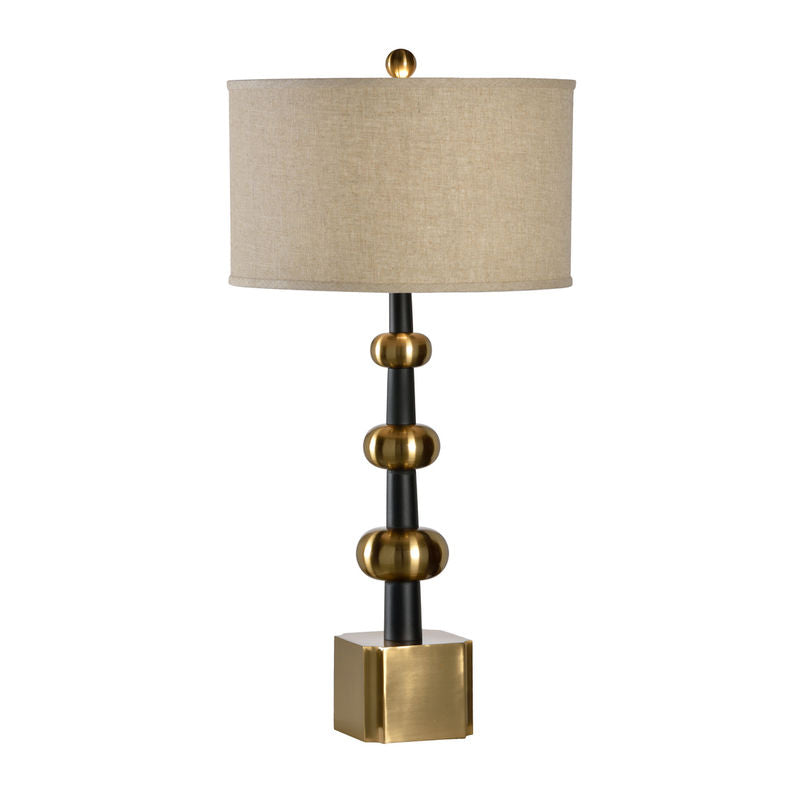 Wildwood Hudson Oval Brass Balls Table Lamp