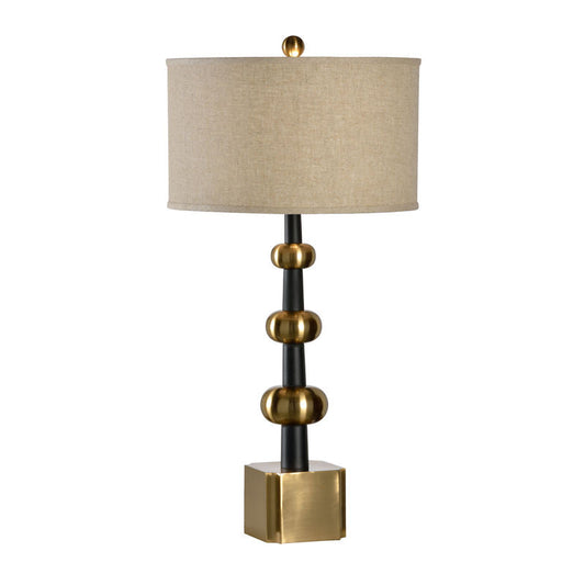 Wildwood Hudson Oval Brass Balls Table Lamp