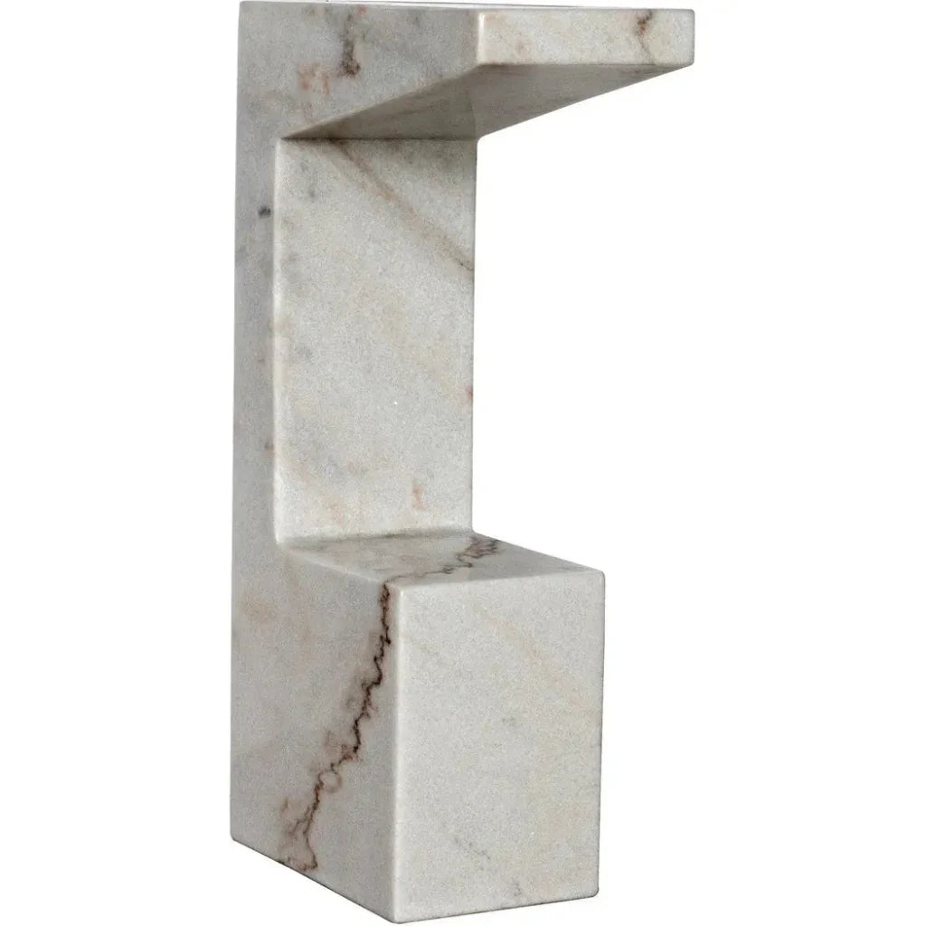 Aero Marble Accent Side Table -- view 5