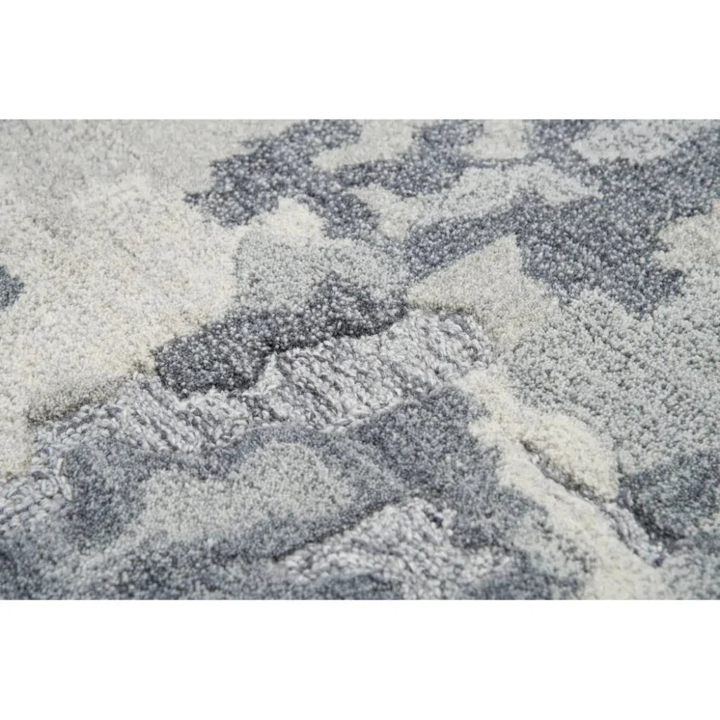 Boka Abstract Gray Large Area Rugs For Living Room - LOOMLAN - LOOMLAN - Area Rugs