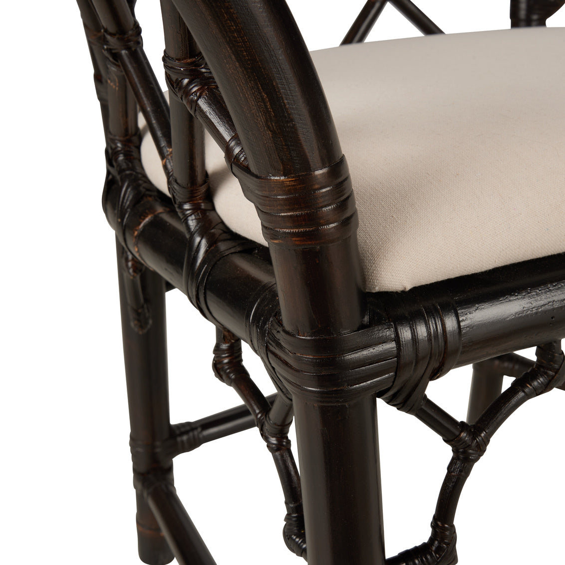 Chippendale Bamboo Rattan Arm Chair