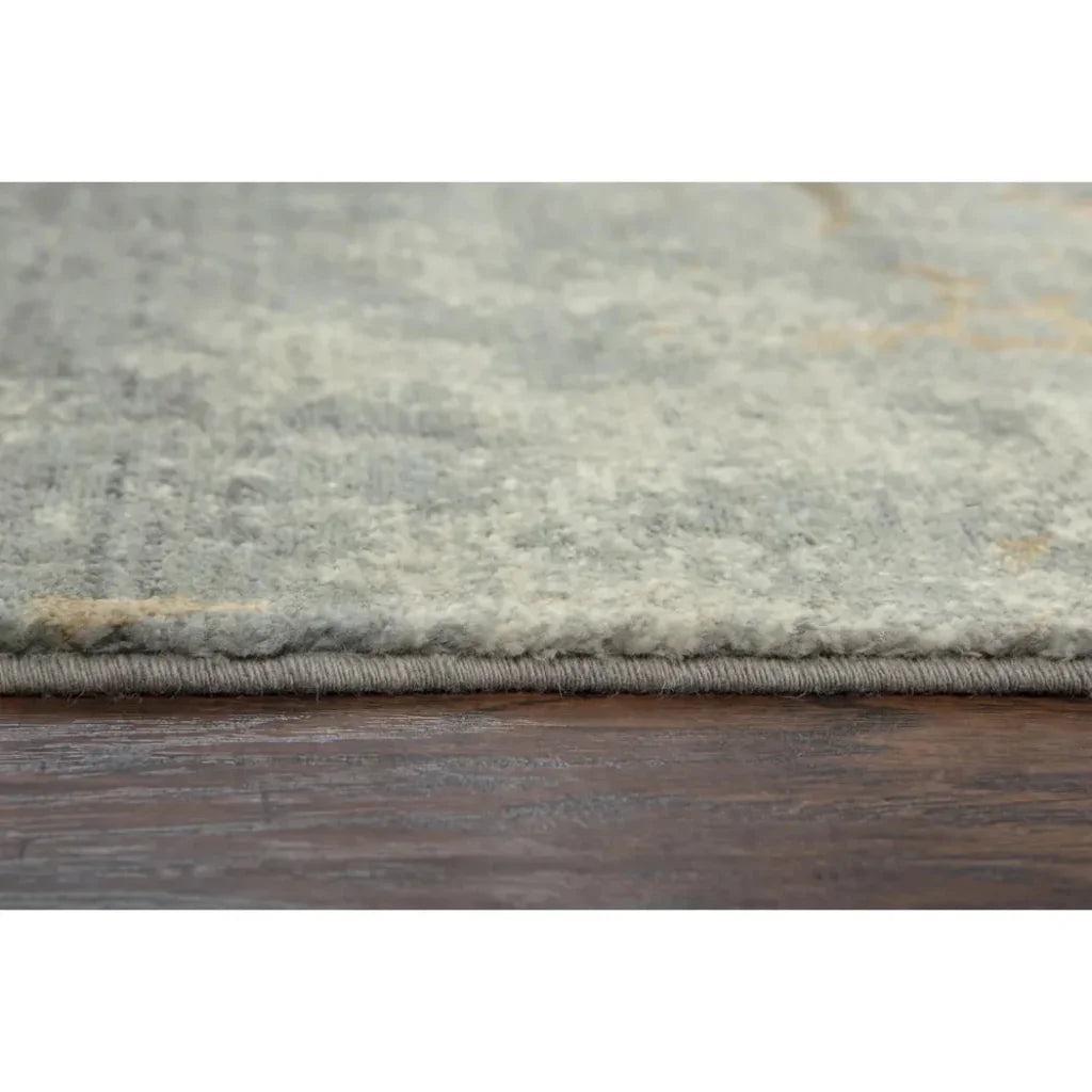 Brem Scroll Gray Large Area Rugs For Living Room - LOOMLAN - LOOMLAN - Area Rugs