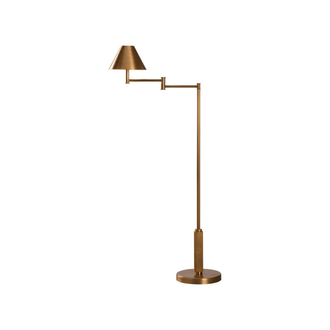 Wildwood Woodbury Antique Brass Finish Floor Lamp