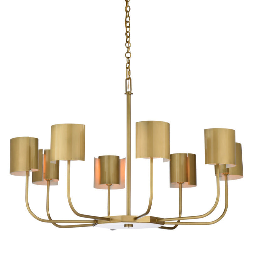 Castle Yard Metal Golden Chandelier